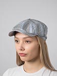Кепка STETSON арт. 6873704 HATTERAS LINEN STRIPE (синий / белый / коричневый)